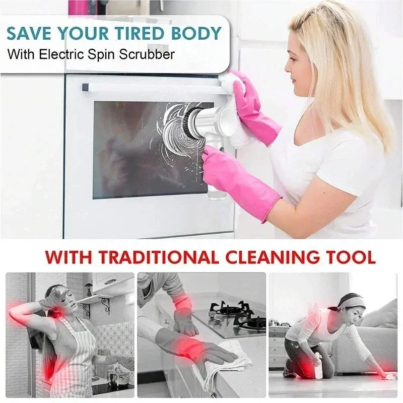 PowerSpin 5-in-1 Electric Bathroom Scrubber